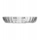 Petisqueira 21,5cm X 19,5cm X 3,5cm Com Divisoria Para Molho Shell Vidro
